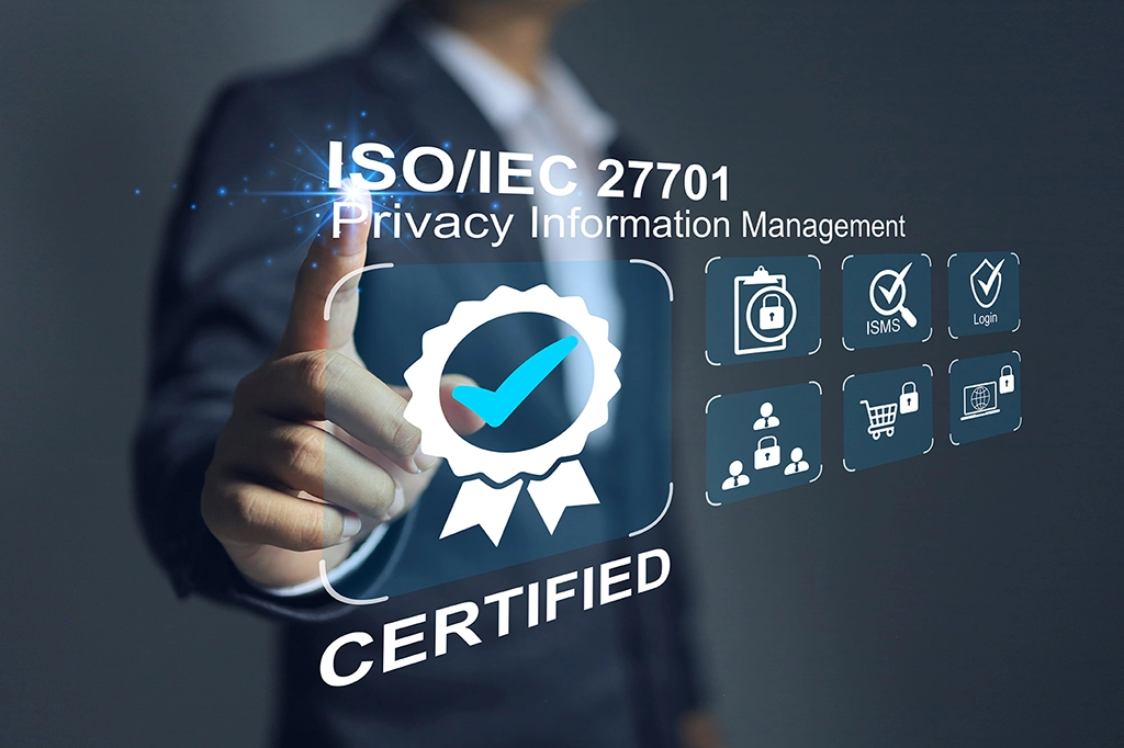 ISO 27701 Certified privacy management information system